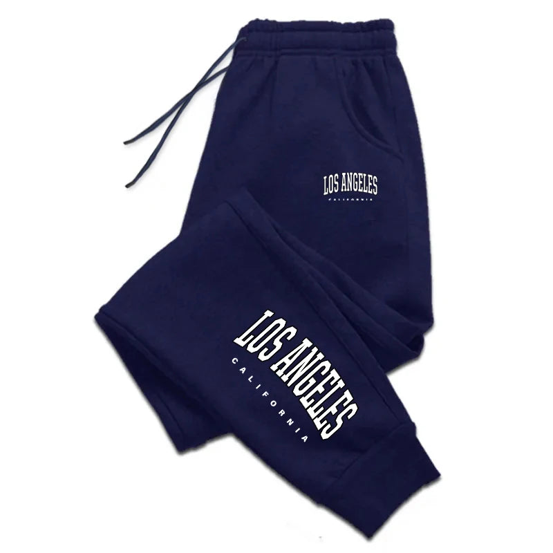 Los Angeles Womens Mens Sweatpants Elastic waist Casual Outdoors