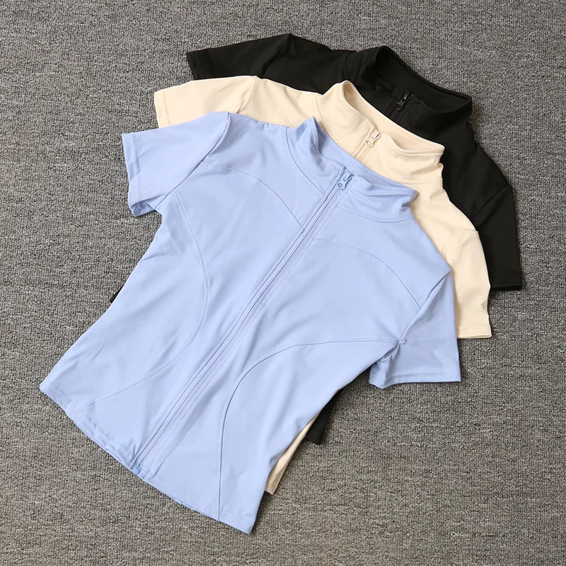 Summer High Quality Waist Slimming Training Tops Women's Quick-drying