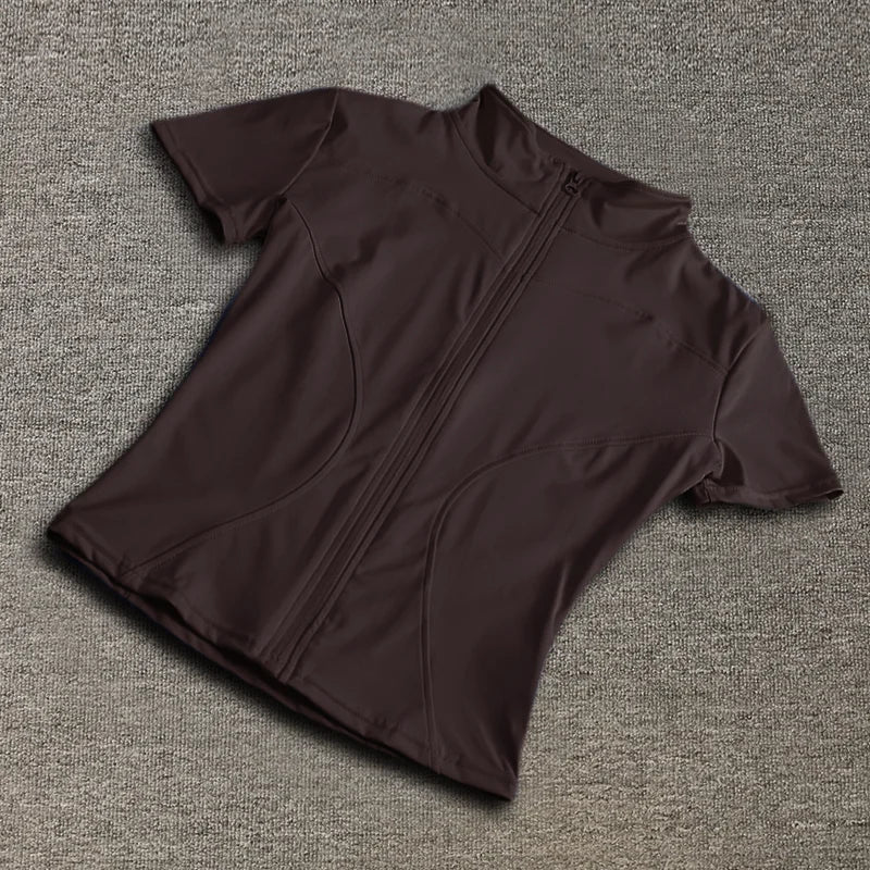 Summer High Quality Waist Slimming Training Tops Women's Quick-drying