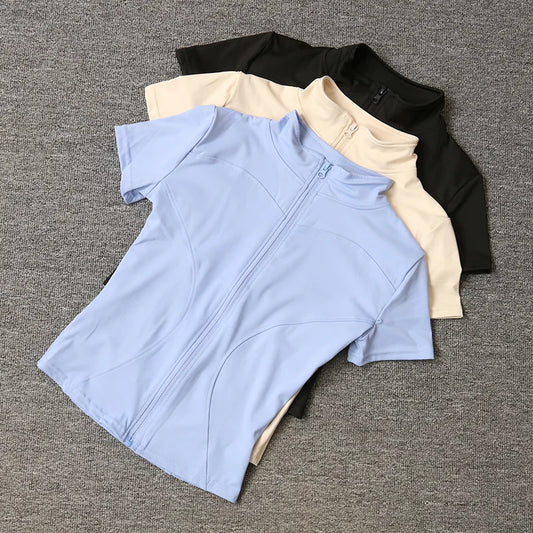 Summer High Quality Waist Slimming Training Tops Women's Quick-drying
